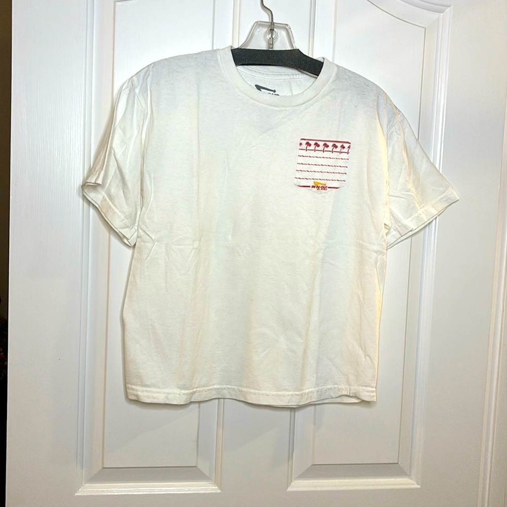 GC IN AND OUT BURGER T-SHIRT youth size large cotton white